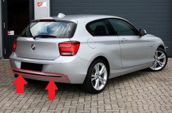 Baguette enjoliveuse de pare-chocs arrière - BMW Série 1 F20 F21