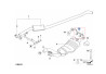 Support d'échappement arrière + écrous - BMW X3 E83