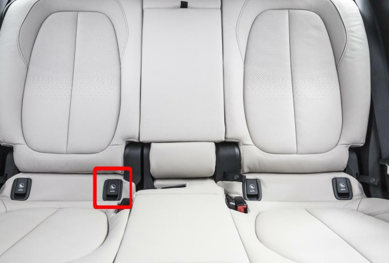 Cache isofix de banquette arrière pour BMW X1 F48