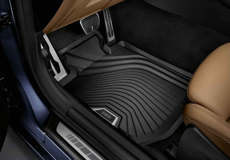 Jeu de tapis de sol tous temps AVANT et ARRIERE (x4) pour BMW Série 4 G22 G23 G26 Gran Coupé