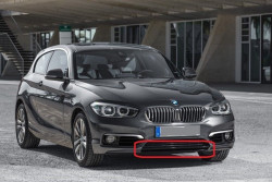 Barre cache centrale pare-chocs AVANT noir brillant BMW Série 1 F20 F21 LCI (après 2015)
