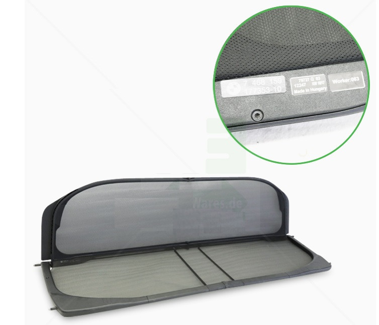 Filet anti-remous déflecteur d'air (avec sac de transport) BMW Série 4 Cabriolet F33