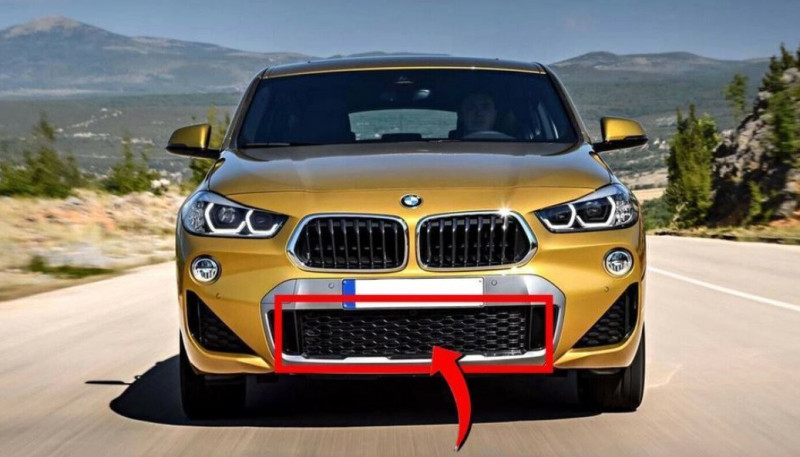 Grille médiane inférieure pare-chocs avant pour BMW X2 F39