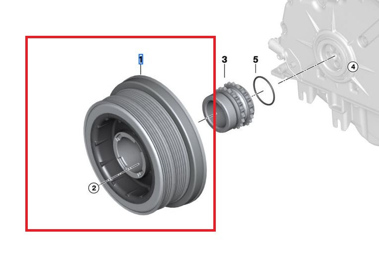 Amortisseur de vibrations pour BMW X5 E70