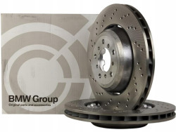 Disques de frein arrière aéré prépercé pour BMW Série 5 G30 G31