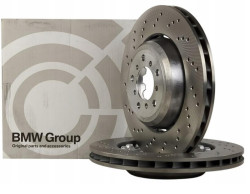 Disques de freins perforés et ventilés ARRIERE (gauche et droit) pour BMW Série 3 F30 F31 F34 GT (325 / 328 / 330 / 335 et 340)