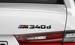 Logo de coffre Noir M340d BMW Série 3 G20 G21