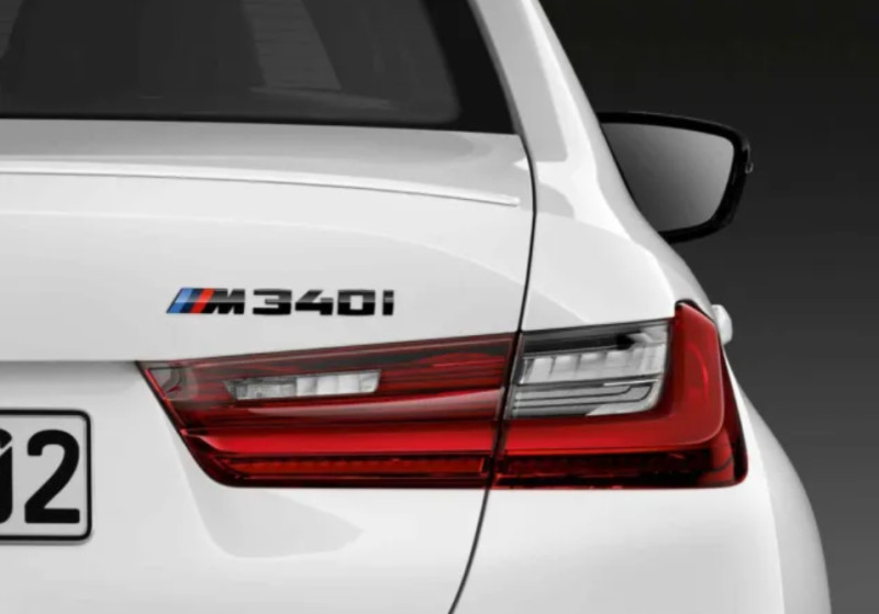 Logo de coffre noir "M340i" pour BMW Série 3 G20 G21