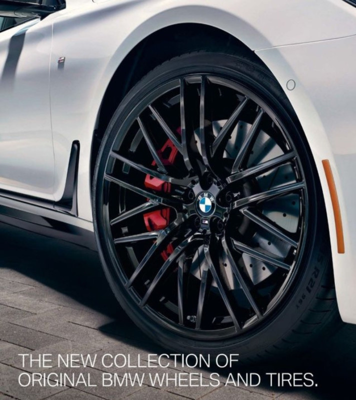 Roues complètes été 21" M Performance JET BLACK style 650M pour BMW Série 7 G11 G12