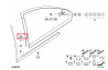 Joint de vitre de déflecteur intérieur (coté au choix) pour BMW Série 3 E46 Coupé
