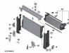 Radiateur du liquide de refroidissement pour BMW Série 5 F10 F11 F07 GT (520i 528i uniquement)