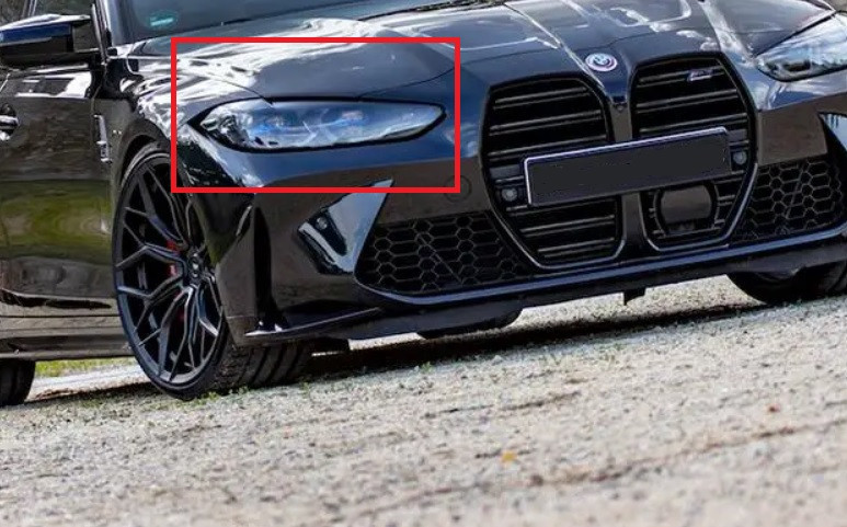 Projecteur laser feu avant coté au choix (LHD / SHAD.LINE) pour BMW M3 G80 M4 G82