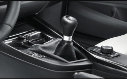 Pommeau de levier de vitesses "M" cuir avec insert décoratif chromé (avec soufflet)  BMW X1 F48 X2 F39