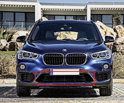 Grille centrale ouverte (Sport Line) BMW X1 F48 (avant 2019)