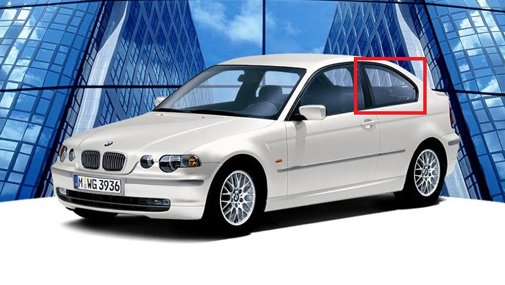 Joint INTERIEUR vitre custode arrière pour BMW Série 3 E46 Compact