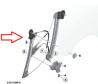 Lève-glace AVANT coté au choix (sans moteur) pour BMW Série 3 F34 GT