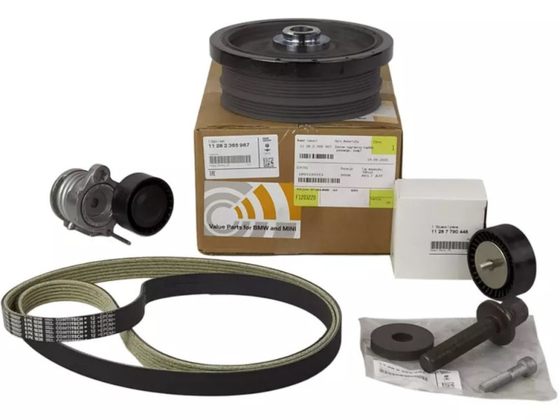 Kit réparation transmission courroie complète pour BMW Série 3 E90 E91 318d / 320d  (phase 1 - avant 2008)