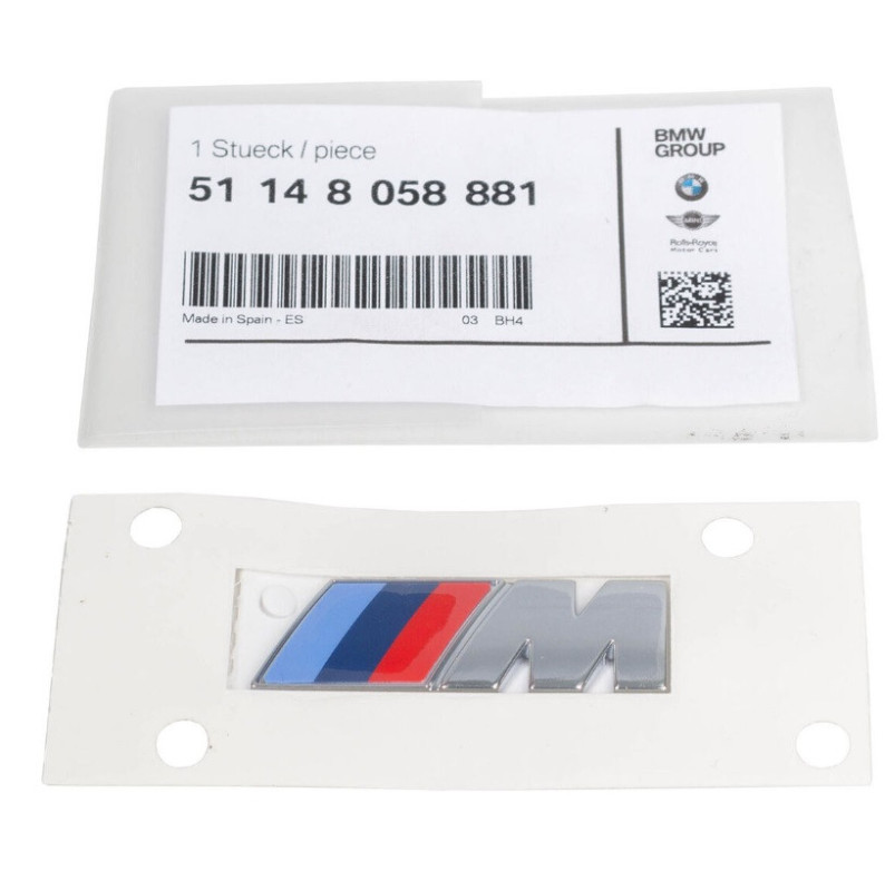 BMW M logo d'aile avant pour BMW Série 5 F10 F11 F07 GT G30 G31 G60 G61 Série 6 G32 Série 7 Série 8