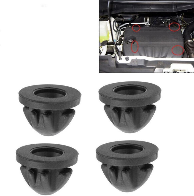 Tampons (x4) capot moteur pour BMW Série 1 E81 E82 E87 E88 F20 F21 F40 F70