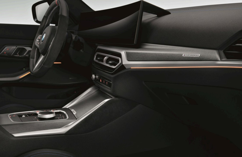 Caches intérieurs Carbone/Alcantara (M Performance) pour BMW Série 4 G22 G23 G26 i4 Gran Coupé