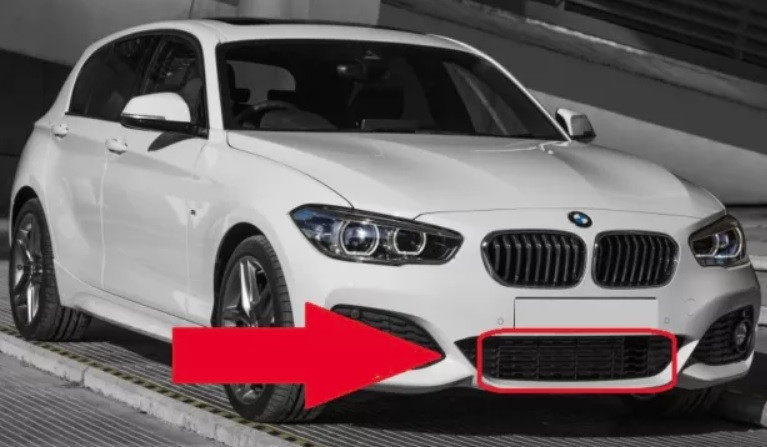 Grille médiane inférieure (Pack M) pare-chocs avant pour BMW Série 1 F20 F21 LCI