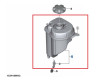 Vase d'expansion avec bouchon fileté / Réservoir tampon pour BMW X6 E71 F16