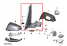 Mécanisme de rétroviseur extérieur (coté au choix) pour BMW Série 2 Gran Tourer F46