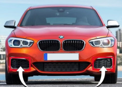 Grilles inférieures de pare-chocs avant AVEC PDC (PACK M) pour BMW Série 1 F20 F21 LCI (135i /140i uniquement)