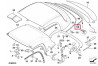 Joint de cadre de lunette arriere hardtop pour BMW Z3 E36