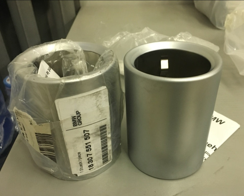 Embouts d'échappement ALU LOOK (quantité 2) pour BMW Z4 E85 E86 (2.5 et 3.0 l uniquement)