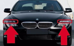 Clignotant blanc (coté au choix) pour BMW Série 6 Coupé E63 Cabriolet E64