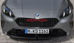 Bouchon de système de caméra de grille de calandre BMW SHADOW LINE pour BMW Serie 1 F70