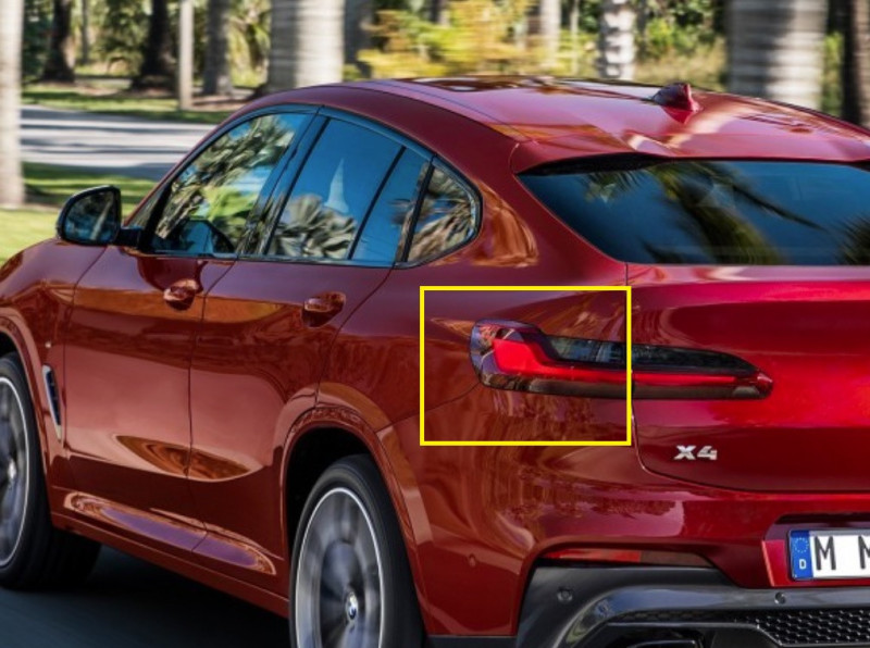 Feu arrière panneau latéral (coté au choix) pour BMW X4 G02 X4 M
