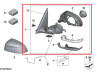 Rétroviseur extérieur Top View Memory (coté au choix) pour BMW X5 G05 LCI (phase 2)