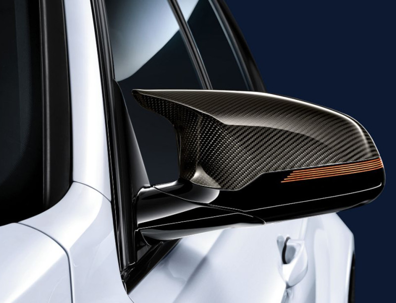 Coques de rétroviseurs extérieurs BMW M Performance carbone pour BMW M3 F80