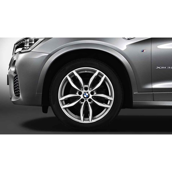 Jante 19" style 622 M à rayons doubles, bicolores « Ferricgrey », polies pour BMW X3 F25