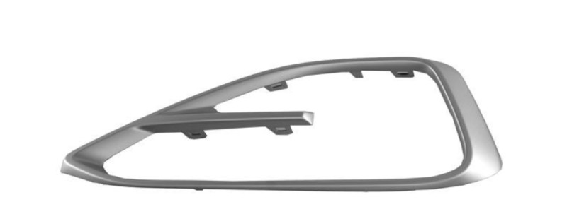 Cache chromé (modern line) de grille d'entrée d'air (coté au choix) de pare-chocs (non PACK M) pour BMW Série 4 F32 F33 F36 GC