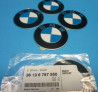Plaquettes BMW + feuille autocollante (X4) (D 64,5mm) pour enjoliveur de BMW Série 1 E81 E82 E87 E88