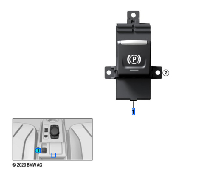 Interrupteur frein de stationnement pour BMW i3