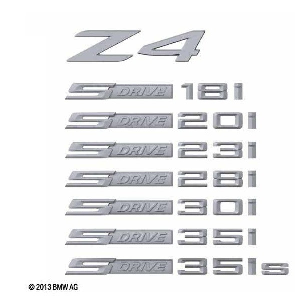 Logo d'aile au choix pour BMW Z4 E89