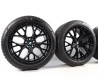 Roues complètes été 20" M Performance style 911M JETBLACK MATE POLIE pour BMW X3 G45