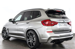 Becquet arrière traversé par air noir brillant BMW M PERFORMANCE pour X3 G01