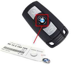 Emblème de la clé (11mm) pour BMW Série E60 E61 (phase 1)