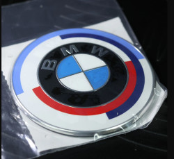 BMW emblème de COFFRE 50 ans M (Ø 74mm / M) pour BMW Série 2 Coupé F22 Cabriolet F23 M2 F87
