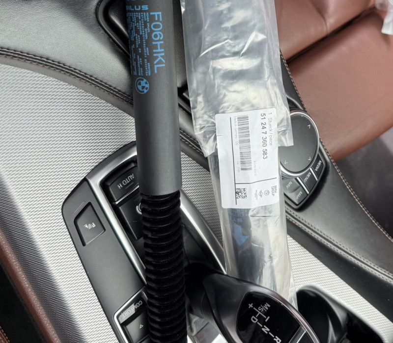 Vérins de hayon coffre à bagage pour BMW Série 6 Gran Coupé F06