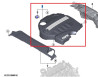 Cache moteur / Recouvrement acoustique pour BMW X1 E84 (diesel uniquement)