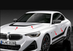 Film Frozen Black gauche/droit / avant (M Performance) pour BMW Série 4 G22