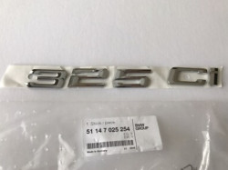 Logo de coffre "325 ci " BMW Série 3 E46 Cabriolet