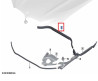 Joint arrière de capot avant pour BMW X3 G01 iX3 G08 X4 G02 X3 M F97 F98