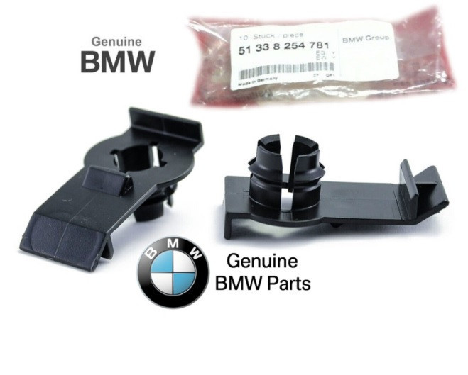 BMW X5 E53 Clips (x10) de leve-vitre avant 51338254781